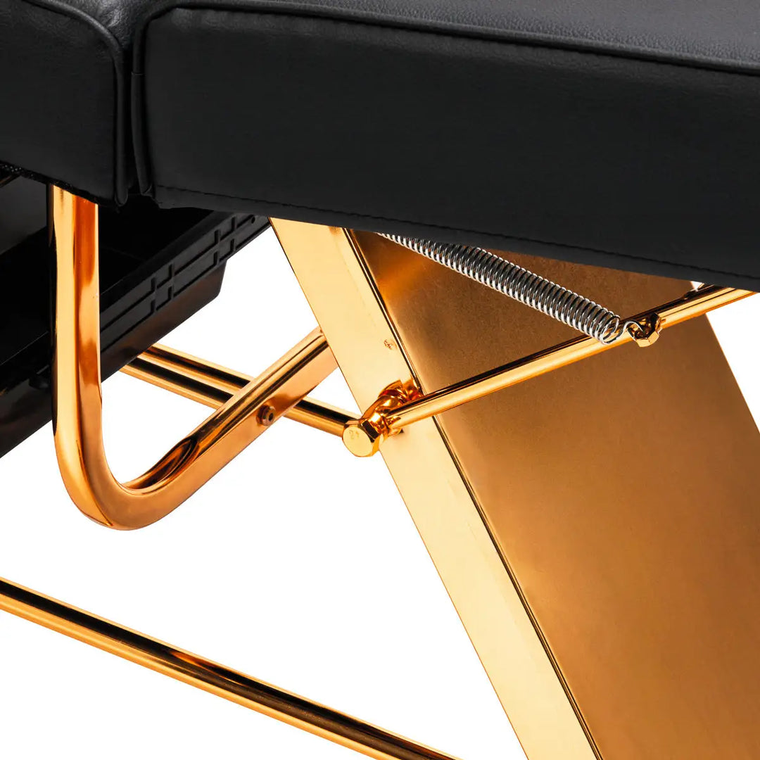 SILLON Kosmetikstuhl 202 gold pro schwarz - Kosmetikstuhl
