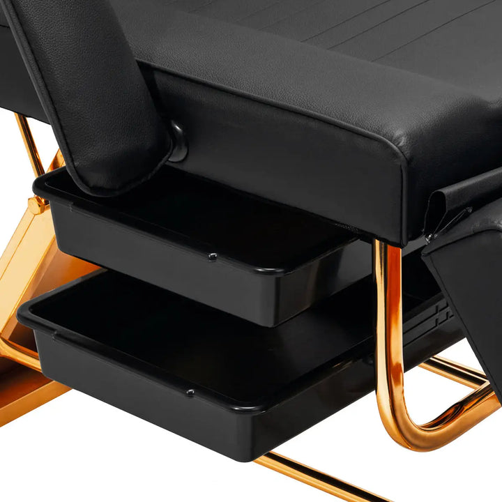 SILLON Kosmetikstuhl 202 gold pro schwarz - Kosmetikstuhl