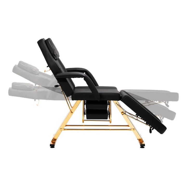 SILLON Kosmetikstuhl 202 gold pro schwarz - Kosmetikstuhl