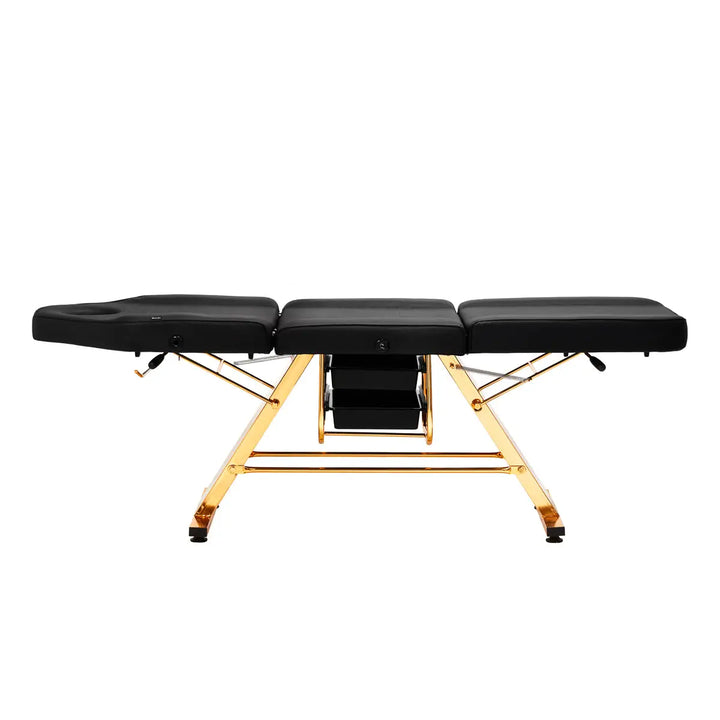 SILLON Kosmetikstuhl 202 gold pro schwarz - Kosmetikstuhl