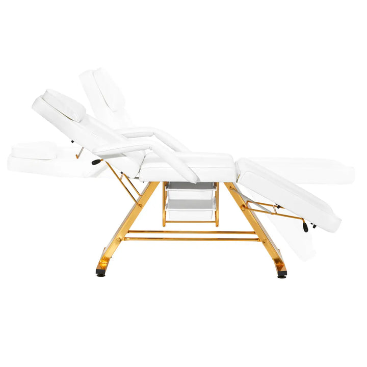 SILLON Kosmetikstuhl 202 gold pro weiß - Kosmetikstuhl