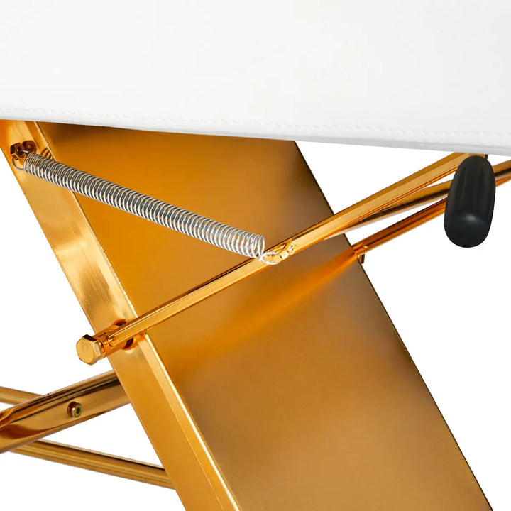 SILLON Kosmetikstuhl 202 gold pro weiß - Kosmetikstuhl
