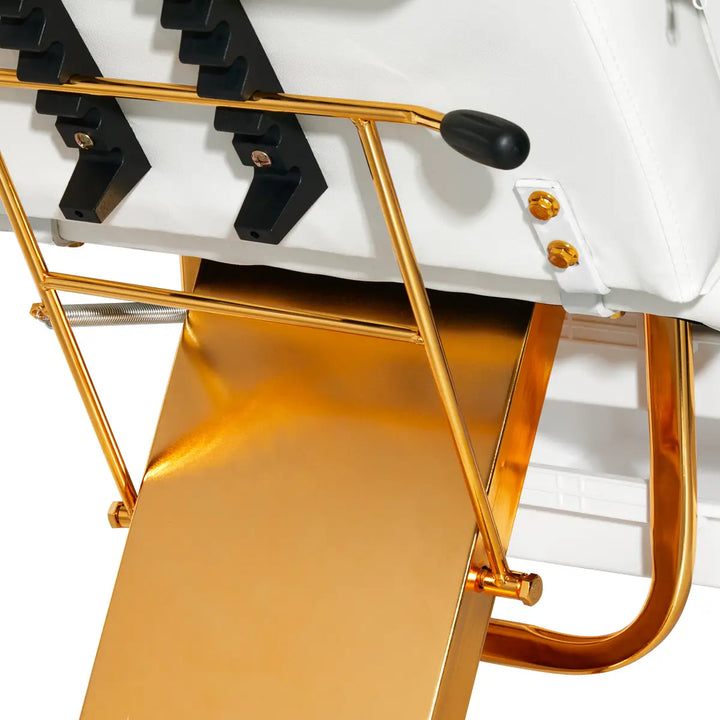 SILLON Kosmetikstuhl 202 gold pro weiß - Kosmetikstuhl
