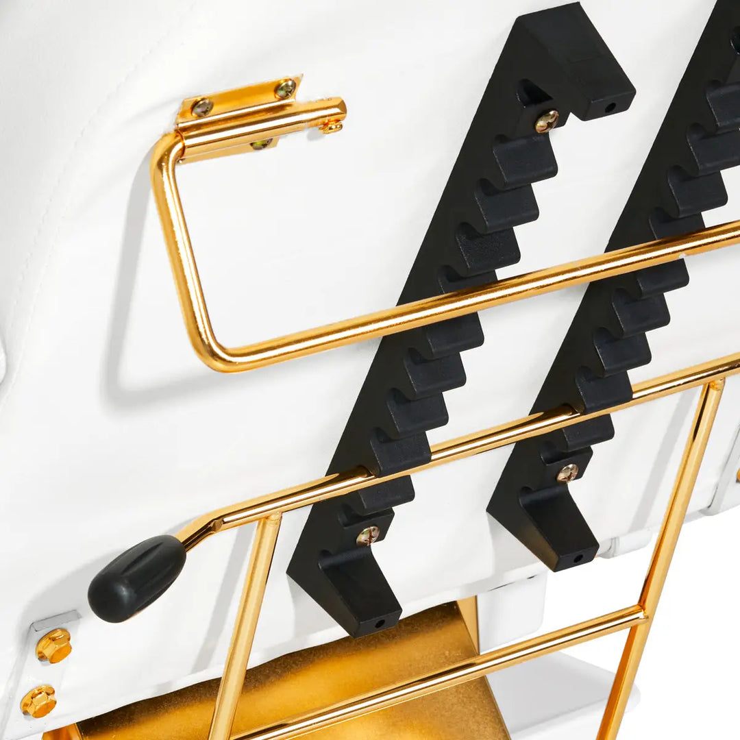 SILLON Kosmetikstuhl 202 gold pro weiß - Kosmetikstuhl