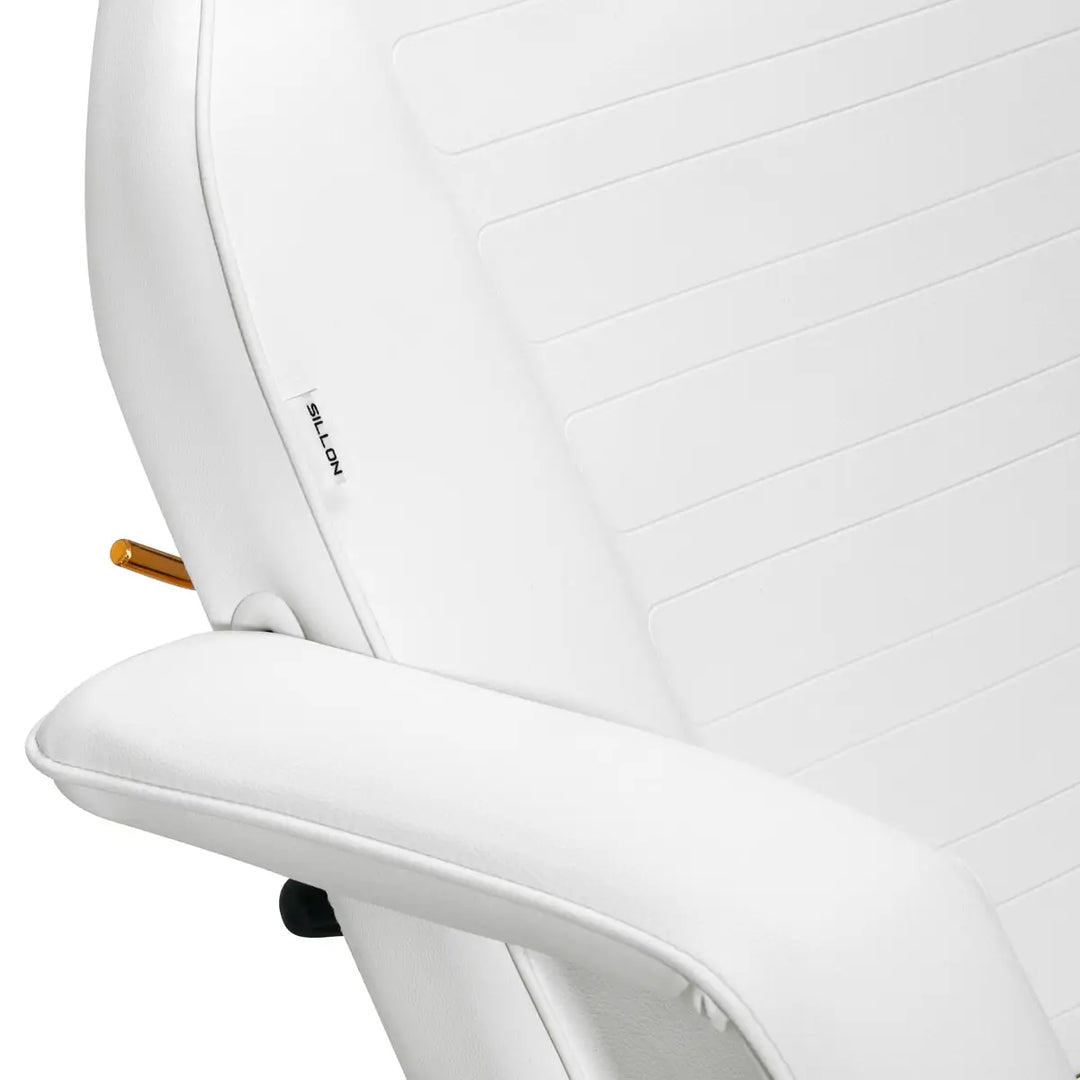 SILLON Kosmetikstuhl 202 gold pro weiß - Kosmetikstuhl