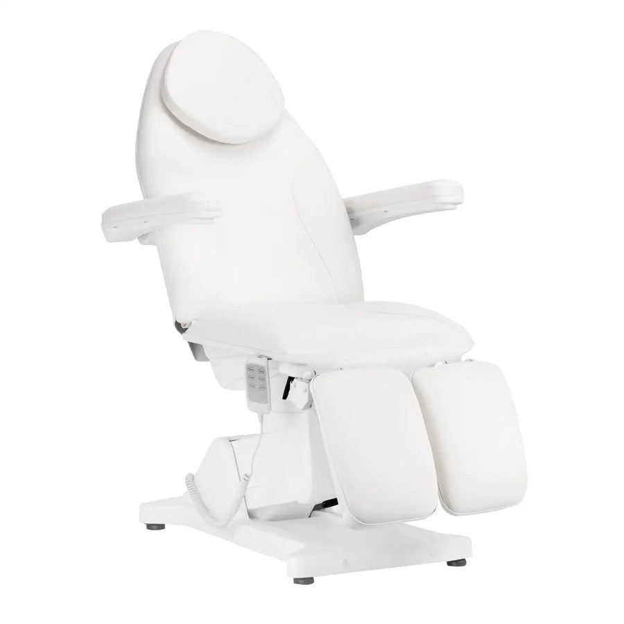 Sillon Kosmetikstuhl Elektrisch Basic PEDI 3 Motoren weiß - Kosmetikstuhl