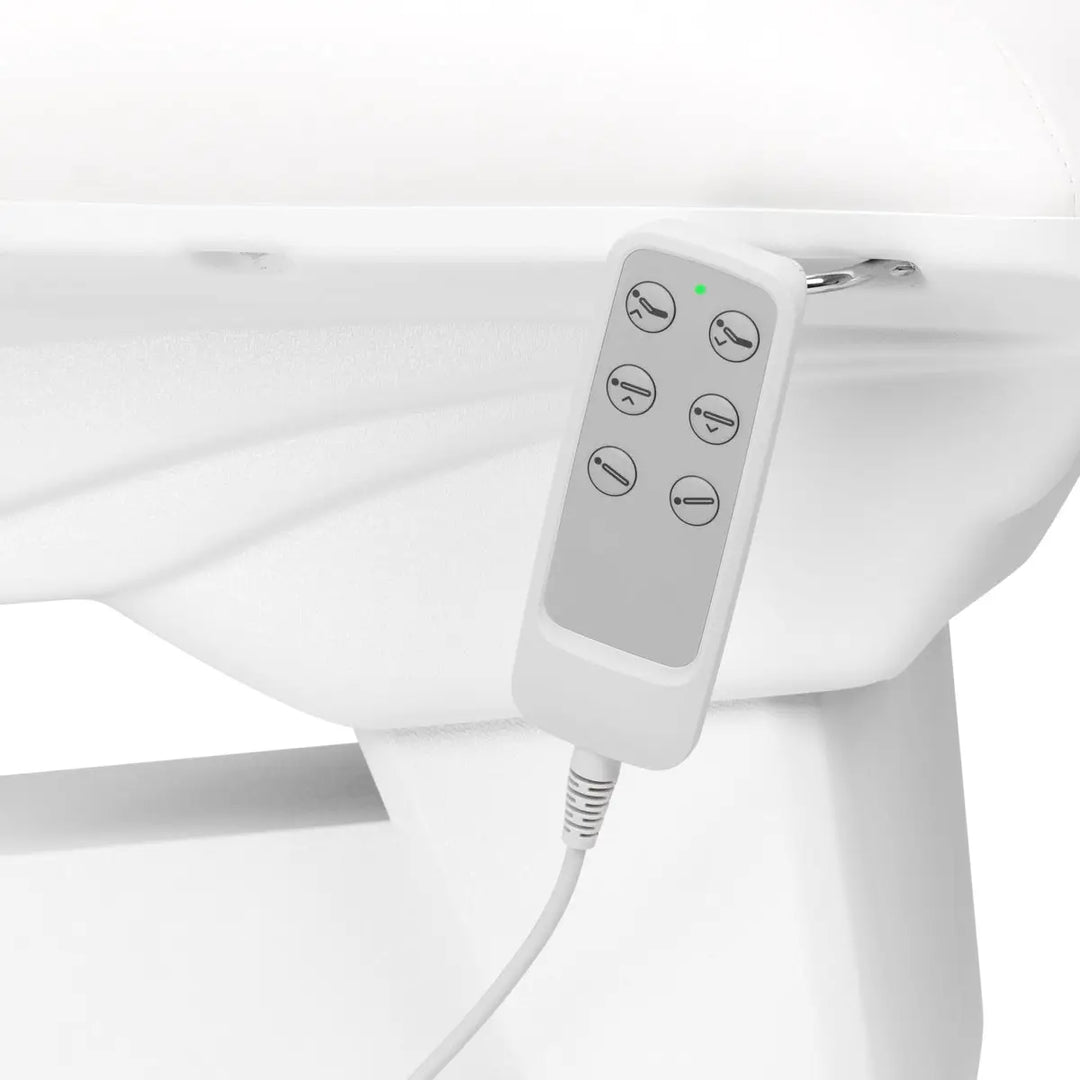 Sillon Kosmetikstuhl Elektrisch Basic PEDI 3 Motoren weiß - Kosmetikstuhl