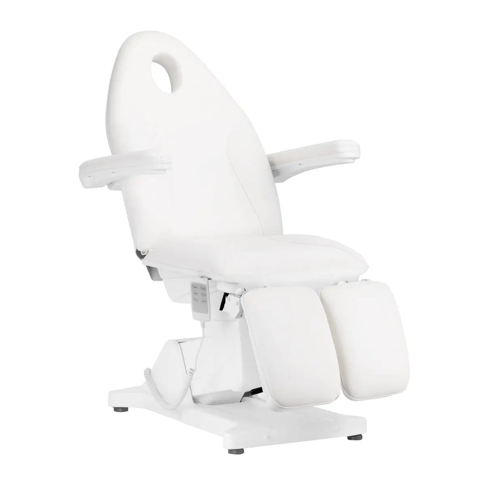 Sillon Kosmetikstuhl Elektrisch Basic PEDI 3 Motoren weiß - Kosmetikstuhl
