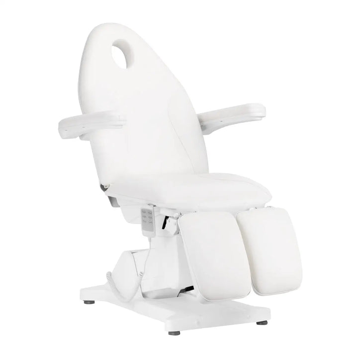 Sillon Kosmetikstuhl Elektrisch Basic PEDI 3 Motoren weiß - Kosmetikstuhl