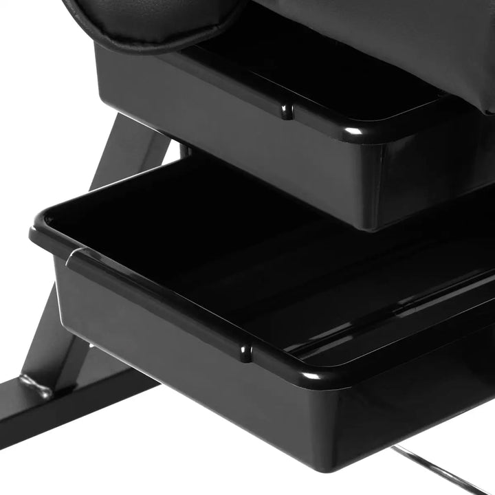 Sillon Kosmetikstuhl mit Fächern schwarz - Kosmetikstuhl