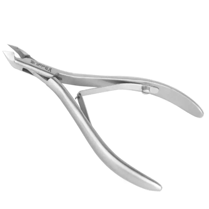 Silberne Nagelhautzange Snippex Nagelzange 10 cm / 5 mm für Maniküre-Pediküre