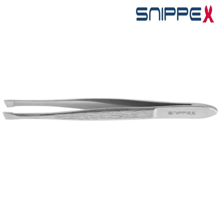 Silberne schräg Zupfzangen Snippex Pinzette Schräg 8cm für präzise Beauty Anwendungen
