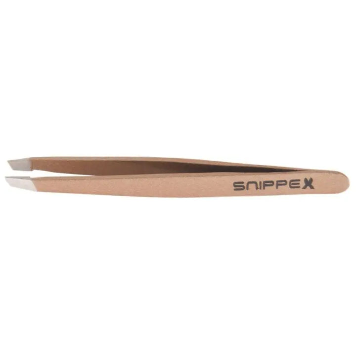 Rosegold Pinzette Snippex Schräg 10cm für präzises Zupfen und Styling