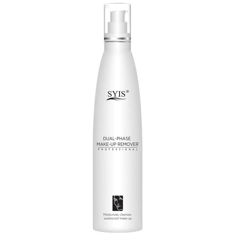 Weiße Flasche des Syis 2-Phasen Augen- und Lippen Make-Up Entferners mit Pump}
