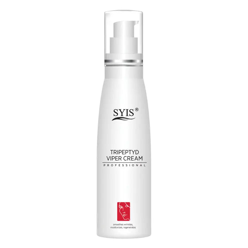 Weiße Flasche mit Pump für Syis Creme Tripeptyd Viper mit Schlangengift 100ml