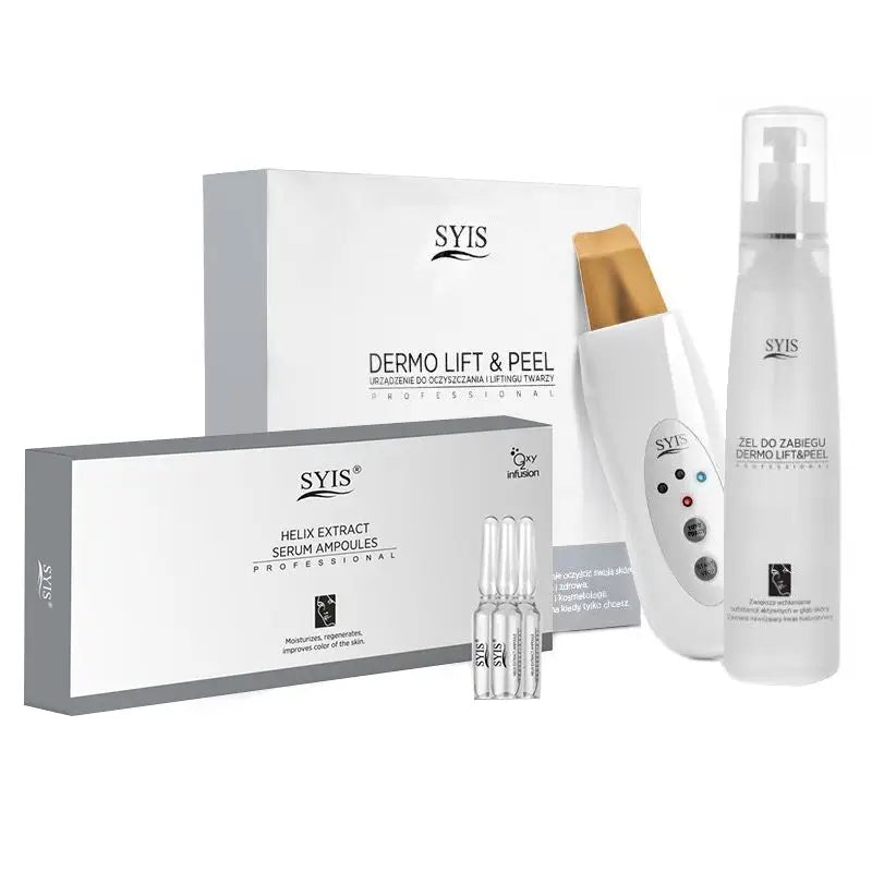 Skincare Produktset Syis Gerät Dermo Lift&peel Skin Scrubber Goldspatel Kosmetika
