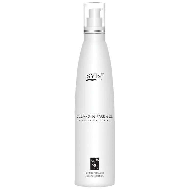 Weiße Flasche des Syis Reinigendes Gesichtsgel 200 ml zur Hautpflege
