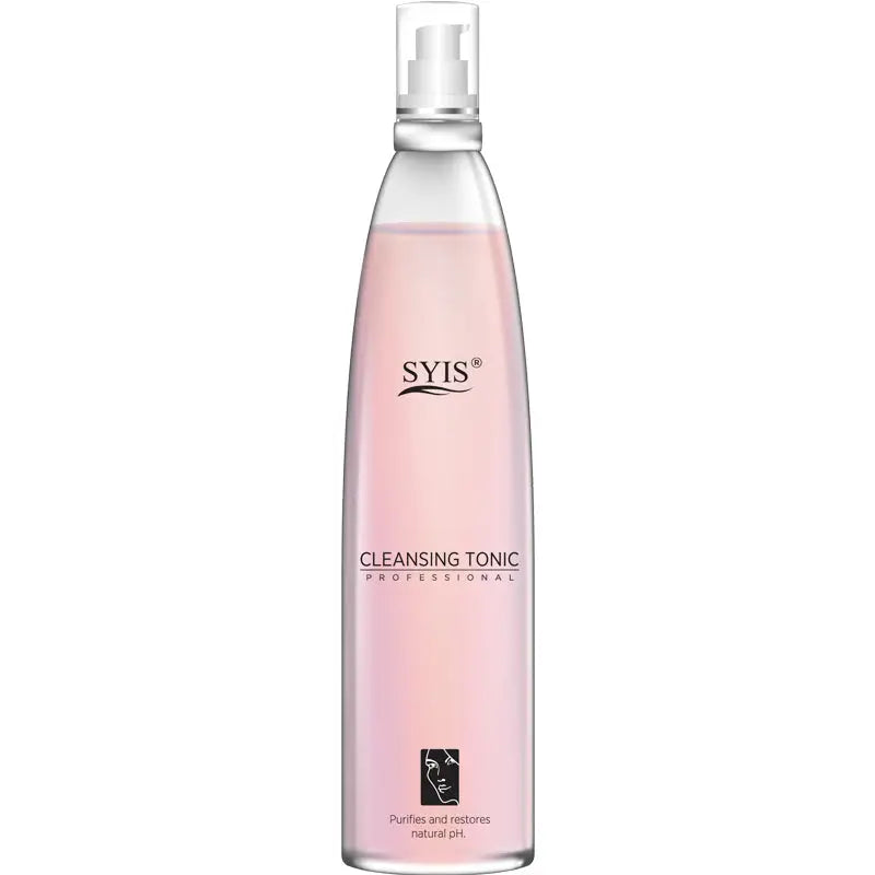 Pinkes Reinigungswasser in klarer Flasche für Syis Reinigungswasser 500 ml