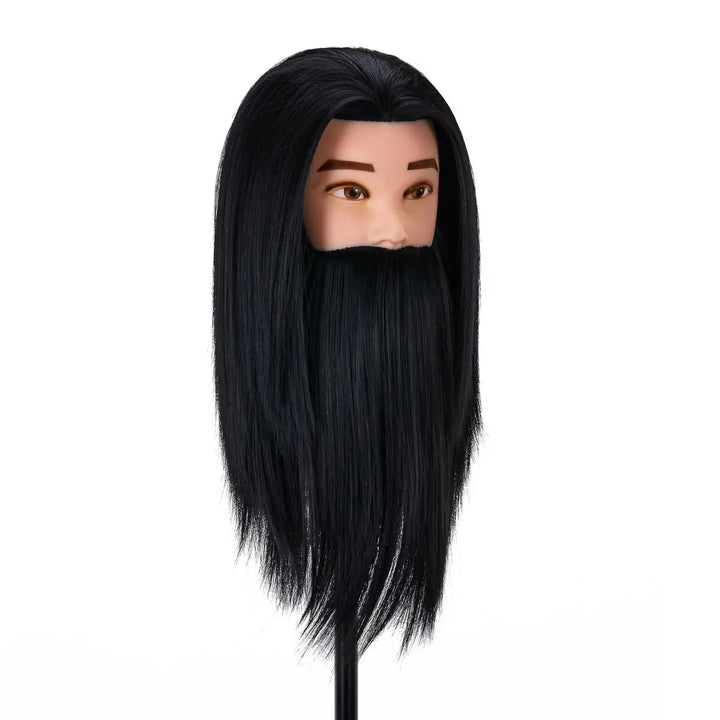 Trainingskopf mit Friseurbarthaar Gabbiano WZ4 synthetisches Haar Farbe 1# Länge 8’’ + 6’’