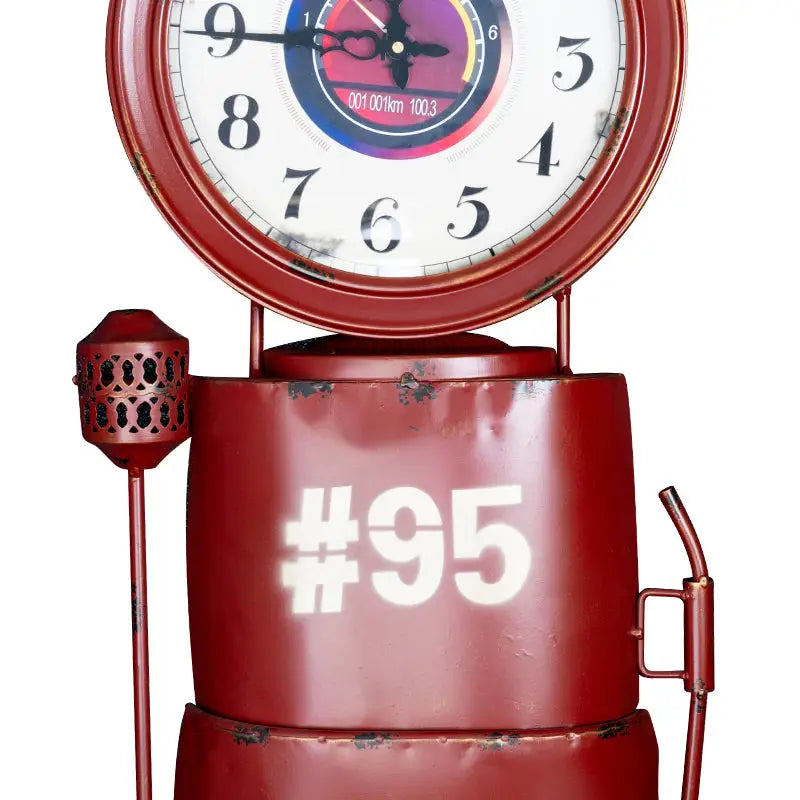 Uhr Dekoration Tanksäule Rot - Uhren