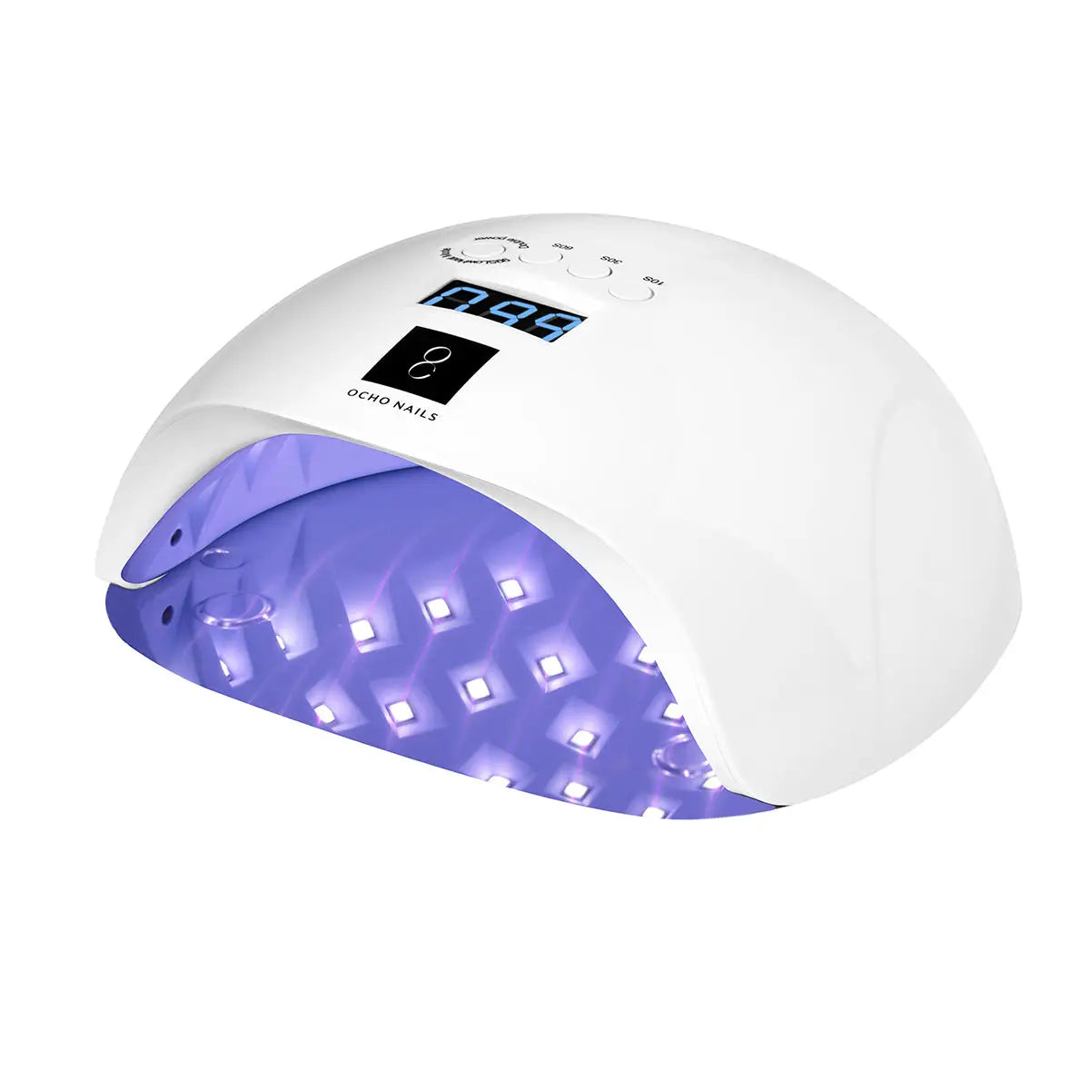 UV LED OCHO NÄGEL X13 65W weiß mit Spiegelboden - UV-LED-Nagellampe