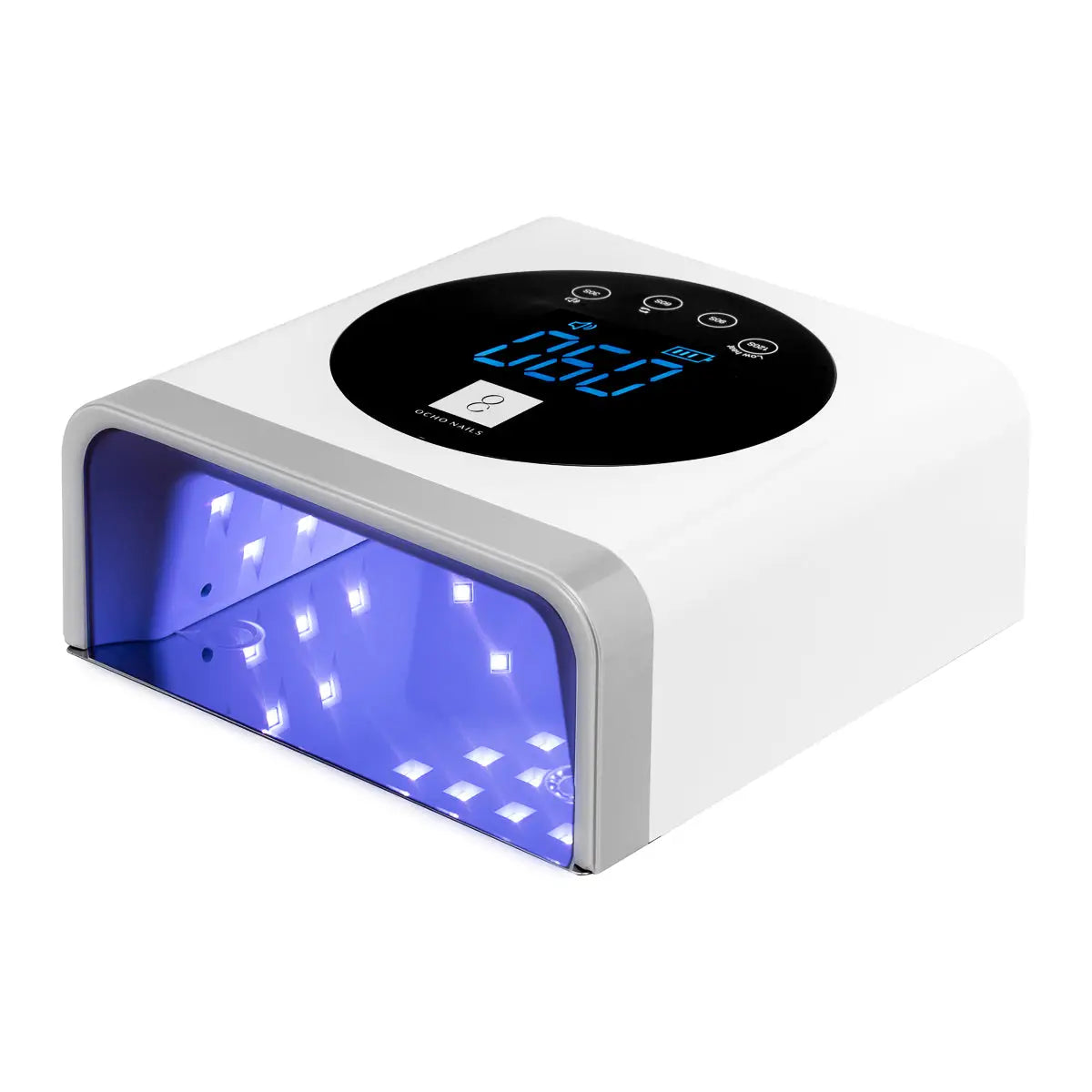 UV LED OCHO NÄGEL X22 72W AKU Lampe kabellos weiß mit Spiegelboden - UV-LED-Nagellampe