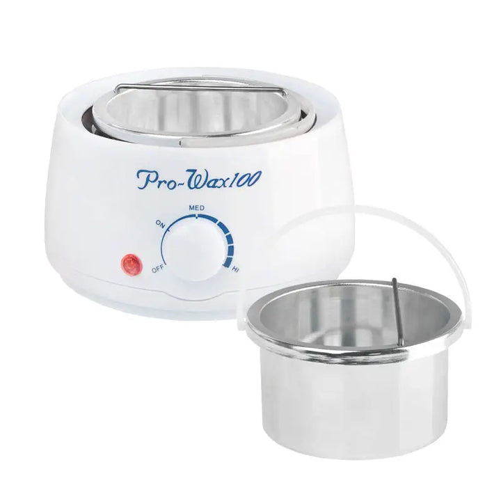 Weißes Wachs-Heizgerät Dose 400ml, 100W mit herausnehmbaren Metalletopf