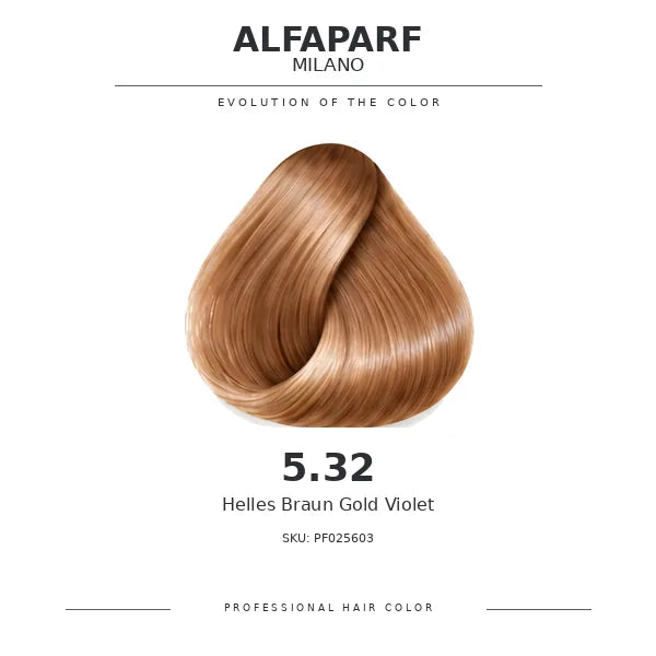 Alfaparf Milano Evolution of the Color Warm Browns 5.32 Helles Braun Gold Violet PF025603