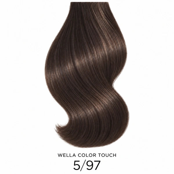 Wella Color Touch Rich Naturals 5/97 – Haarfarbmuster auf weißem Hintergrund