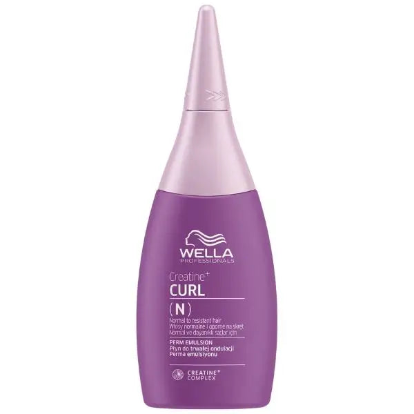 Lila Haarperm-Emulsionsflasche für Wella Creatine+ Curl Dauerwellenmittel