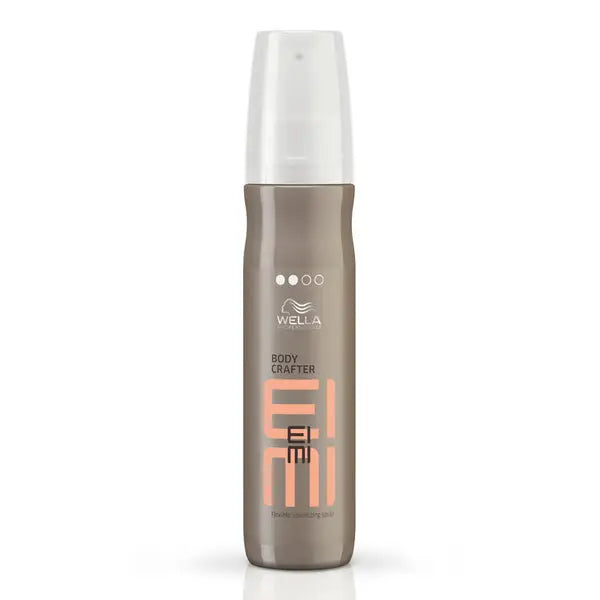 Grauer Hairspray-Flasche mit weißem Deckel für Wella Eimi Body Crafter Volumenspray
