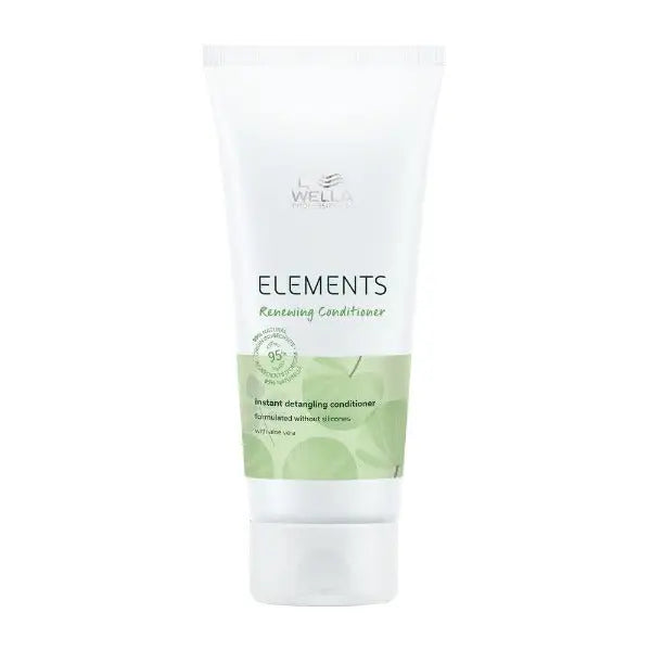 Weißer Conditioner Tube Wella Elements Renewing Conditioner auf demBildschirm