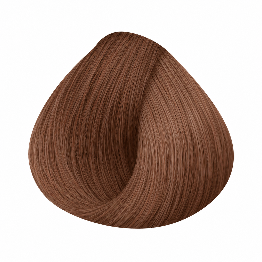 Wella Koleston Perfect Pure Naturals 7/05 Mittelblondes Natürliches Mahagoni - gestaltetes Haarfarbmuster