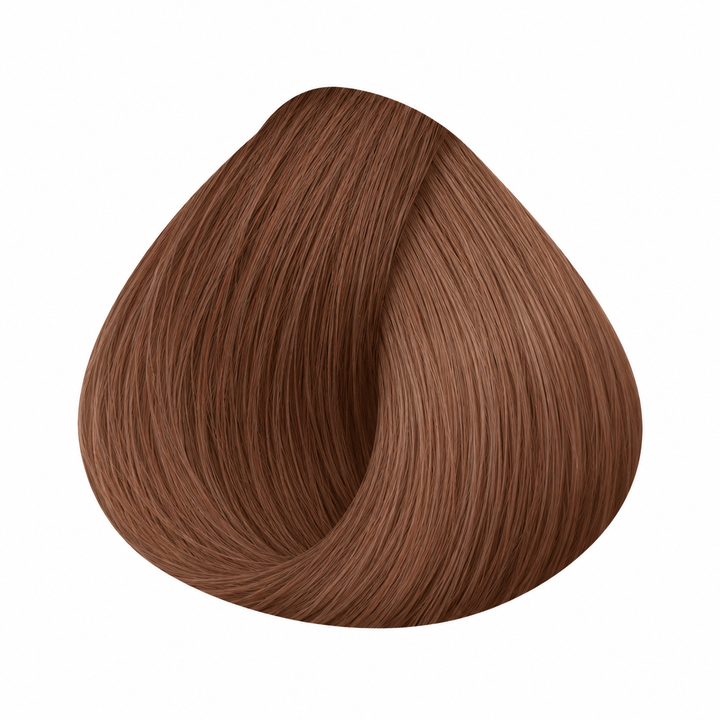 Wella Koleston Perfect Pure Naturals 7/05 Mittelblondes Natürliches Mahagoni - gestaltetes Haarfarbmuster