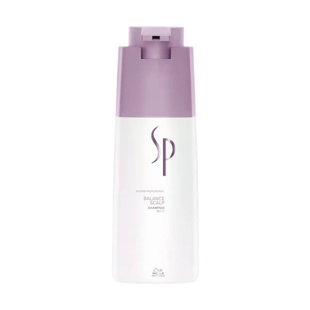 Weißes und lavendelfarbenes Shampoo-Flasche für Wella SP Balance Scalp Shampoo