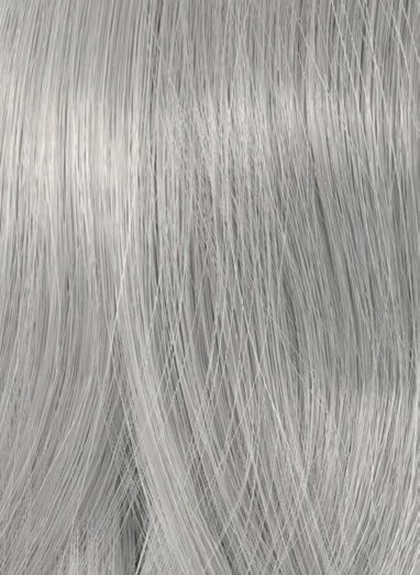 Wella True Grey Graphite Shimmer Light – Original-Haarmuster aus der Hersteller-Farbkarte