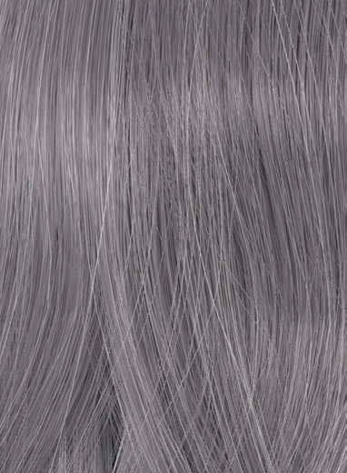 Wella True Grey Pearl Mist Dark – Original-Haarmuster aus der Hersteller-Farbkarte