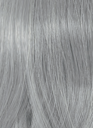Wella True Grey Steel Glow Medium – Original-Haarmuster aus der Hersteller-Farbkarte