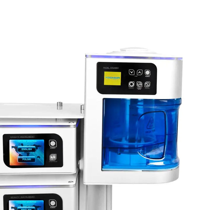 Weiße und blaue Laborgerätschaft für den Yoshida Mehrzweckgerät Multifunktionsturm Exclusive