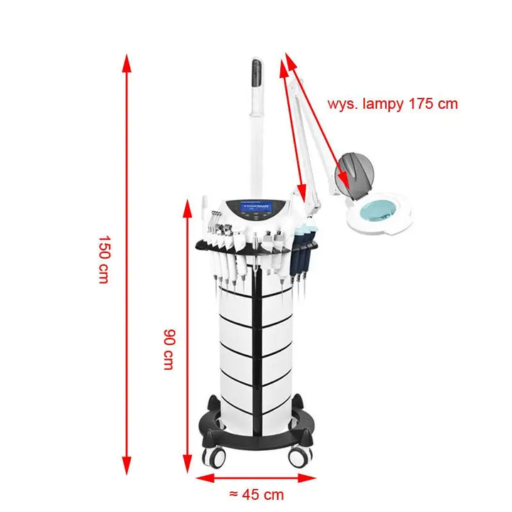Rollender medizinischer Gerätewagen mit Lampe für Yoshida Mehrzweckgerät Multifunktionsturm