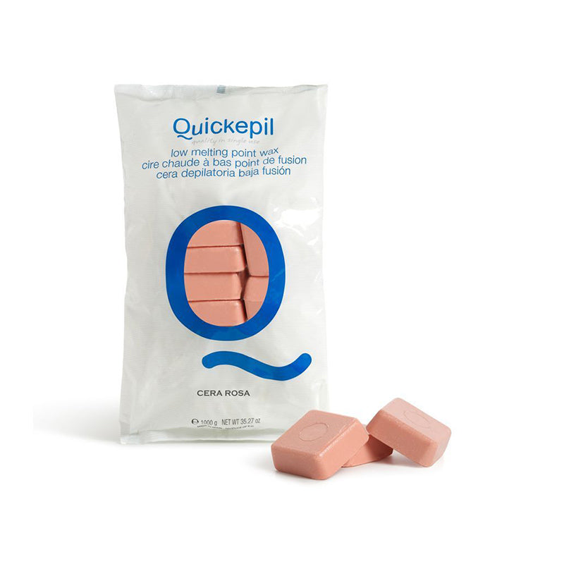 Quickepil hartwachs ohne streifen zur haarentfernung 1kg rosa