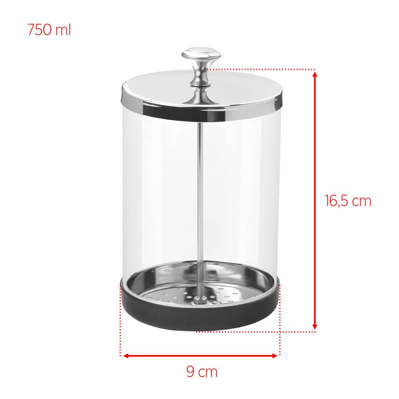 Glasbehälter für Instrumentendesinfektion 750ml