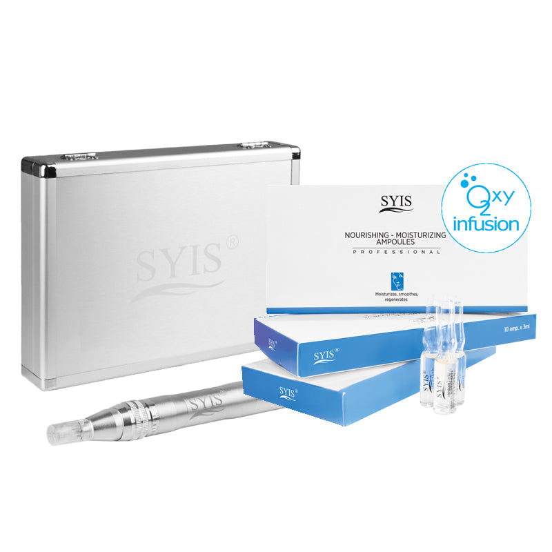 Syis - microneedle pen / stift 05 silver + kosmetika syis