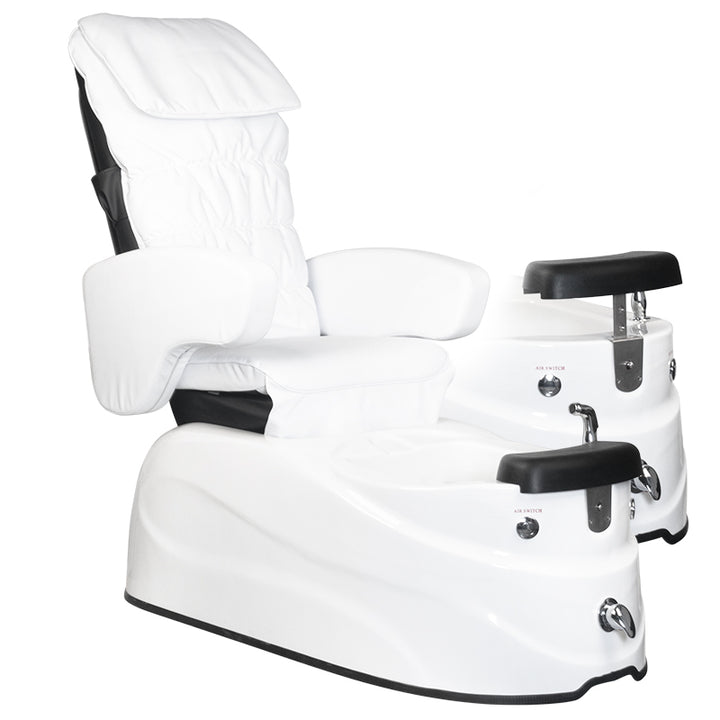 Fusspflegestuhl pediküre spa as-122 white mit massagefunktion