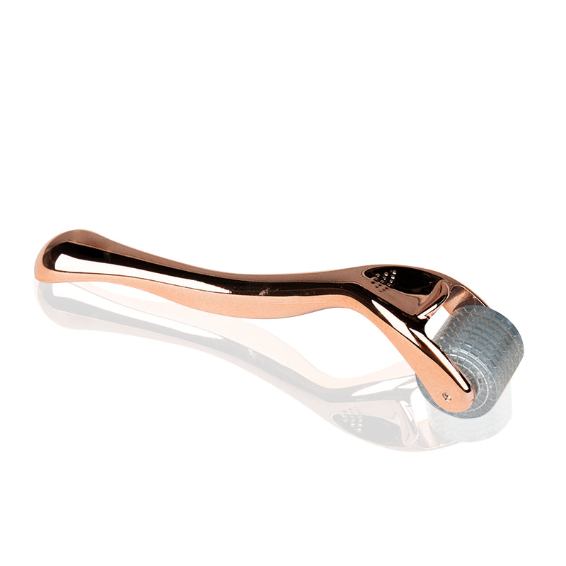 Dermaroller zur Mesotherapie 0,25mm 192 Titannadeln rose gold