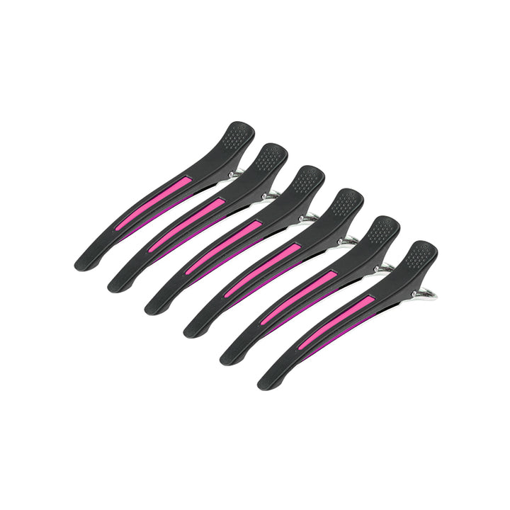 Friseur-Haarspangen Clips e-13 6 St. 11,5cm Mix Neon