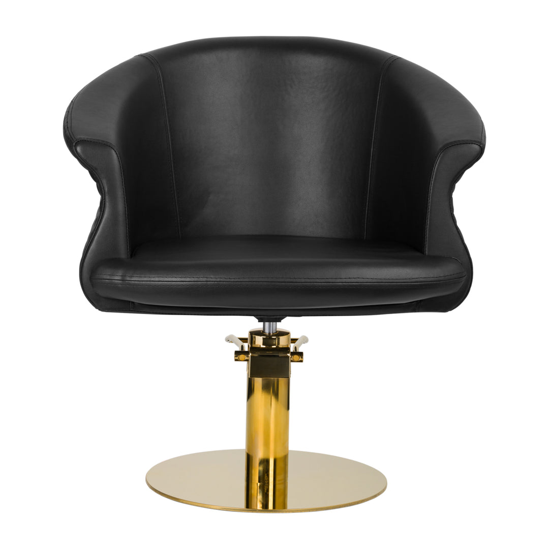 Gabbiano Friseurstuhl Versailles Gold Schwarz