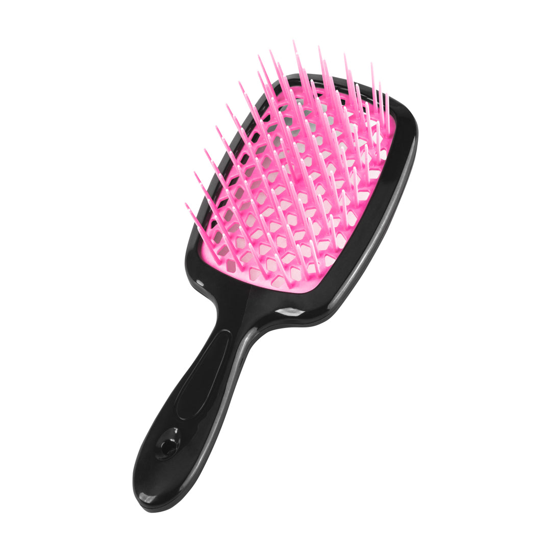 HS Haarbürste schwarz pink