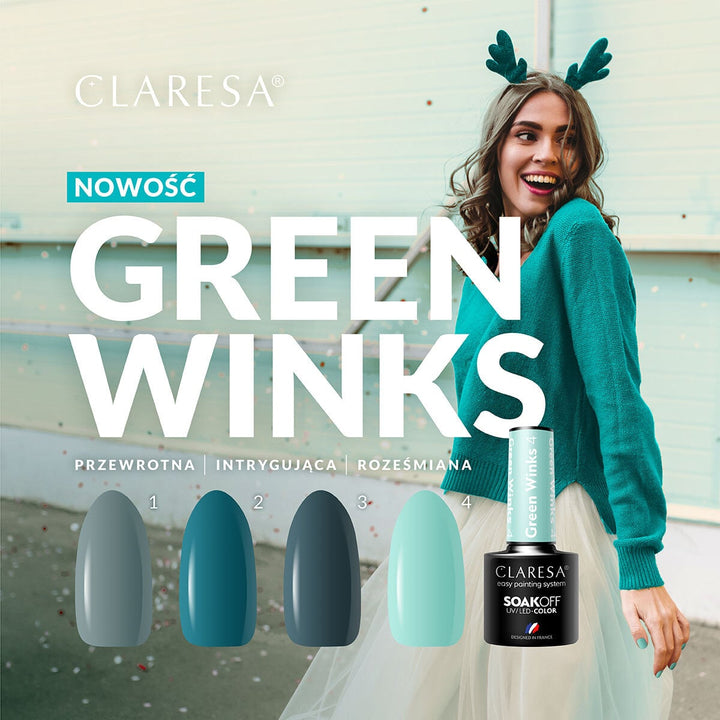 Claresa Hybridlack Green Winks 2 -5g