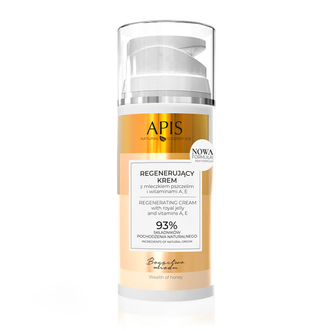 APIS HONIGREICHTUM, REGENERIERENDE CREME MIT GELÉE ROYALE, VITAMINE A, E 100 ML